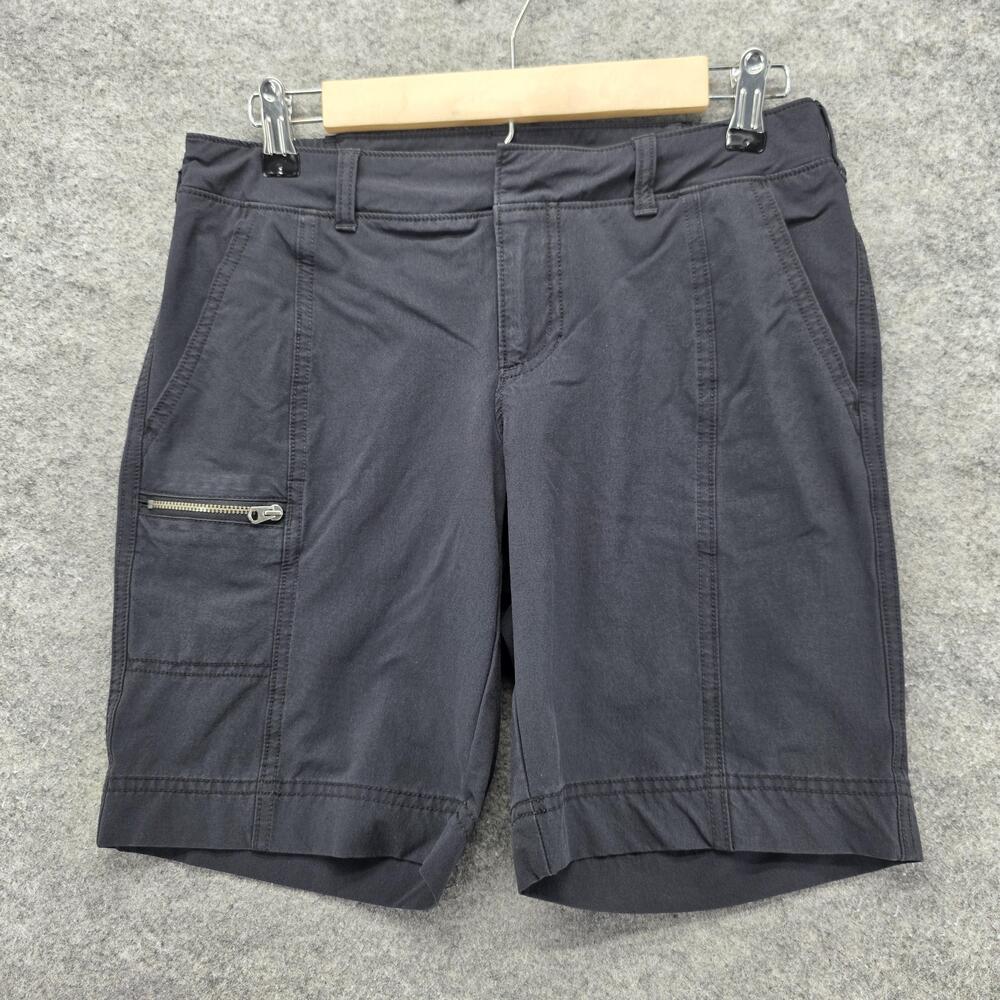 Athleta Shorts Womens 4 Black 8 In Athletic Pockets Elastic Waist Stretch